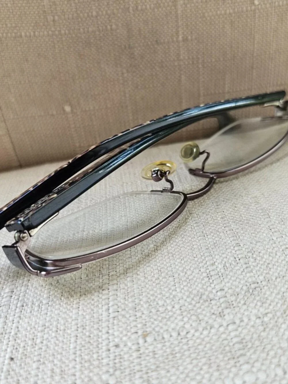 Coach Eyeglasses Frame EULALIA Satin Gunmetal/Beige Ocelot Sig C Eyewear Glasses